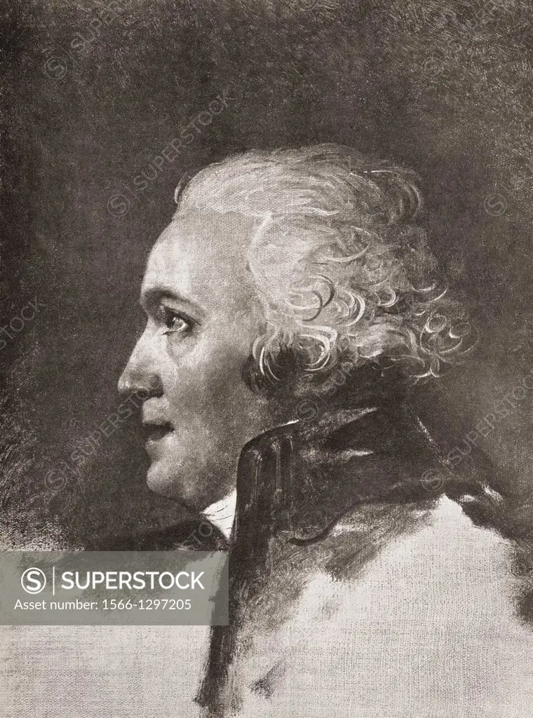 Jean-Paul Rabaut Saint-Étienne, 1743-1793. Leader of the French Protestants and a moderate French revolutionary. From a contemporary print.