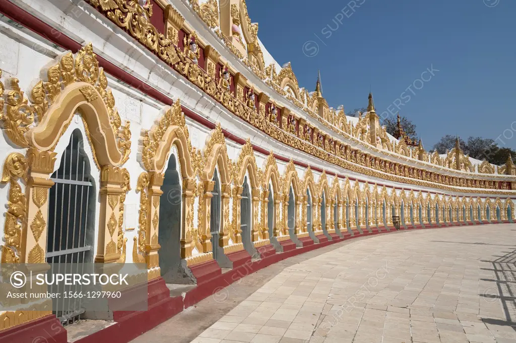 U Min Thonze Pagoda, Sagaing, near Mandalay, Myanmar, (Burma).