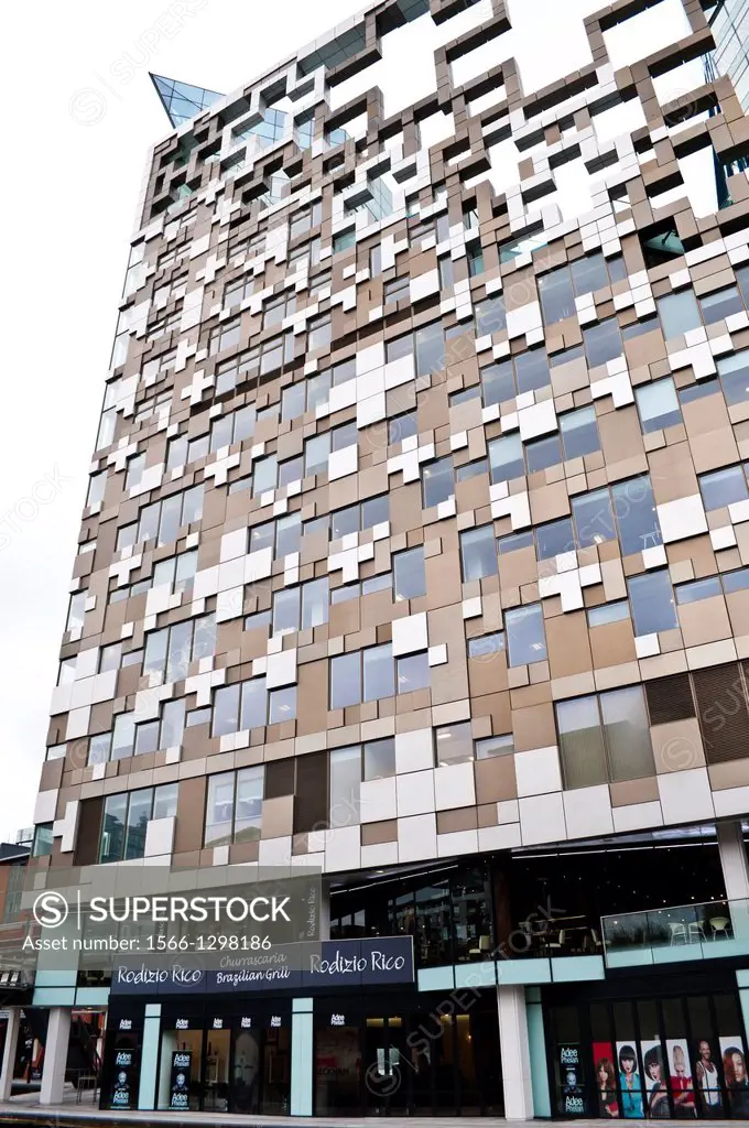 The Cube building, Designed by Ken Shuttleworth of MAKE Architects, Birmingham, UK.