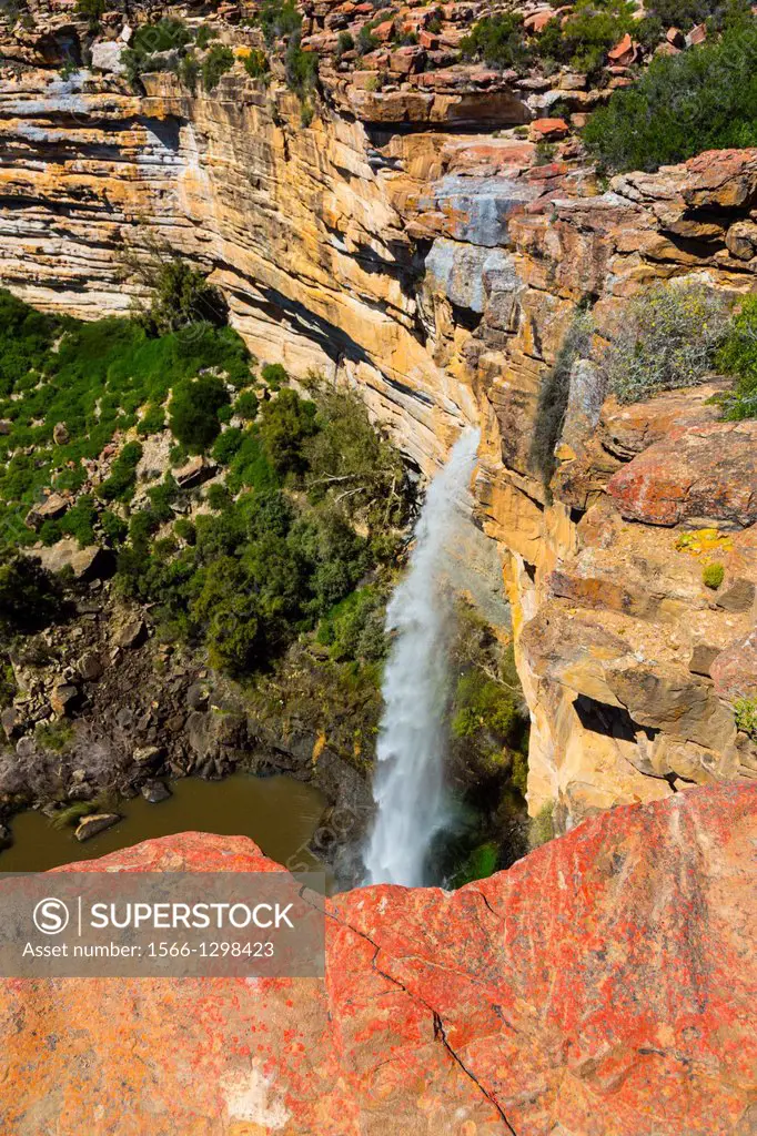 Waterfall, Nieuwoudtville, Namaqualand, Northern Cape province, South Africa, Africa.
