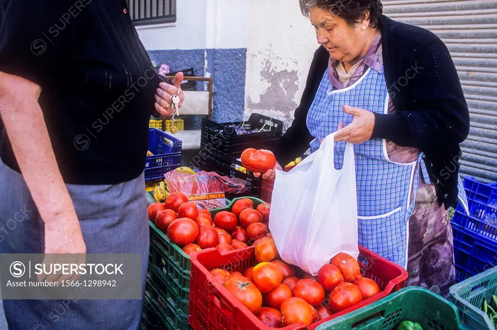 Market, Laujar de Andarax.Alpujarras, Almeria province, Andalucia, Spain.