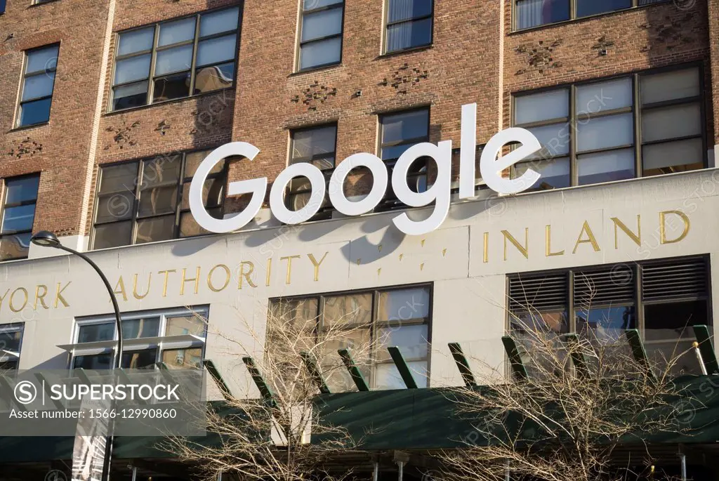 The sign on the Google offices in New York reflects their updated san serif logo. Google revealed their new san serif logo in September but only recen...