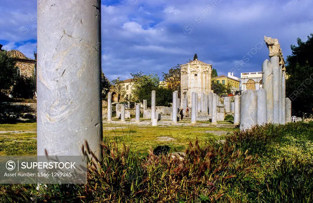 The Roman Agora With the Tower of the Winds, Athens, Greece, Europe.