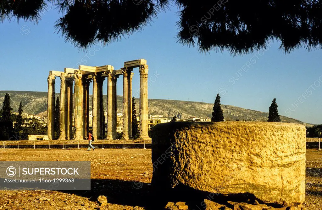 Olympieion,Temple of Olympian Zeus, Athens, Greece, Europe.
