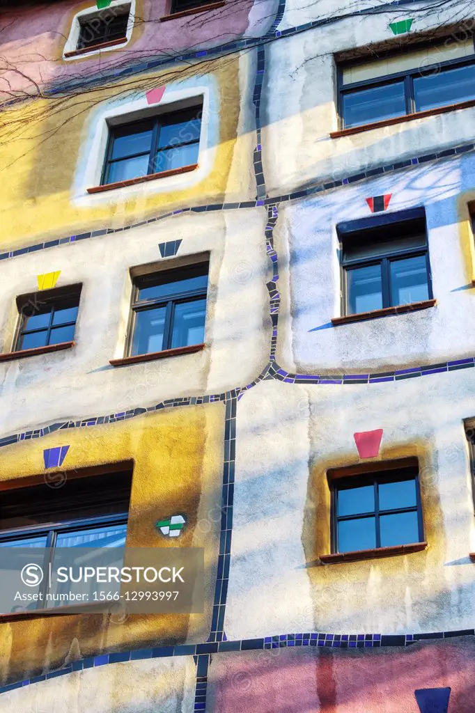 Hundertwasser House, Vienna, Austria.