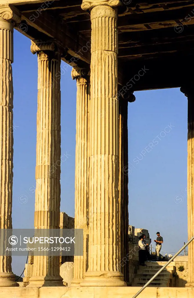 Temple of Erechtheion, Acropolis, Athens, Greece, Europe.