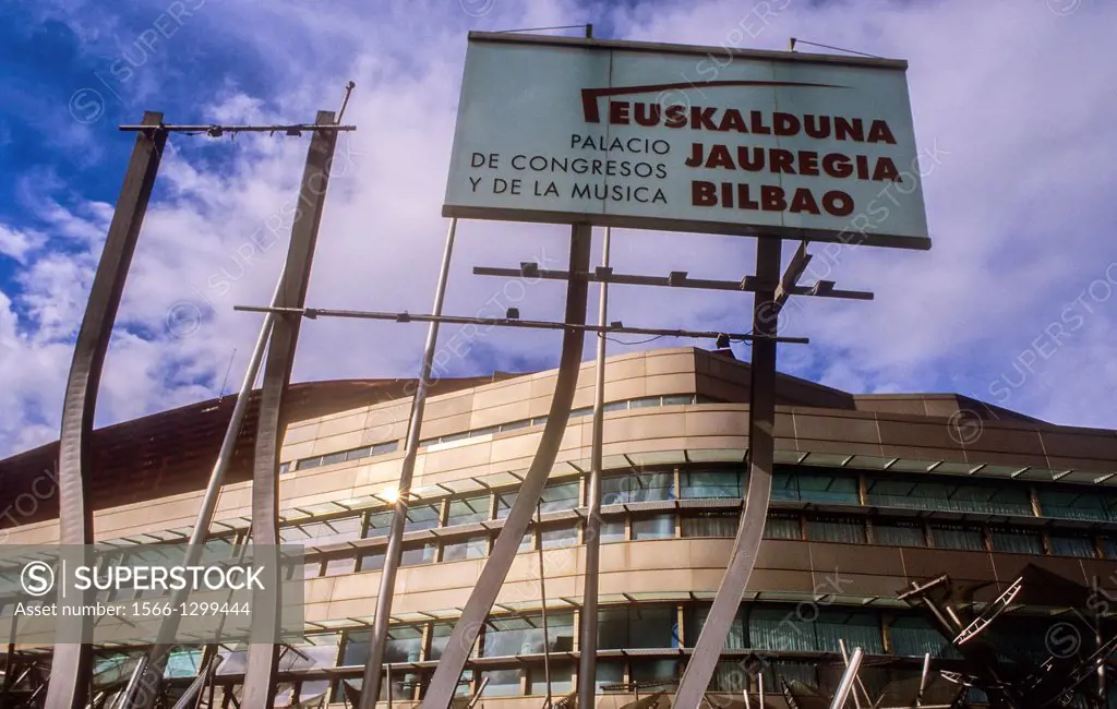 Euskalduna Building, Bilbao, Biscay, Basque Country, Spain.