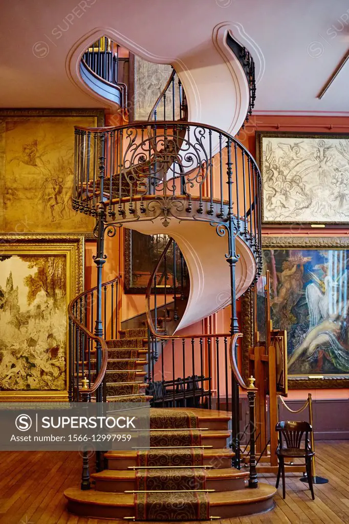France, Paris, Gustave Moreau museum.