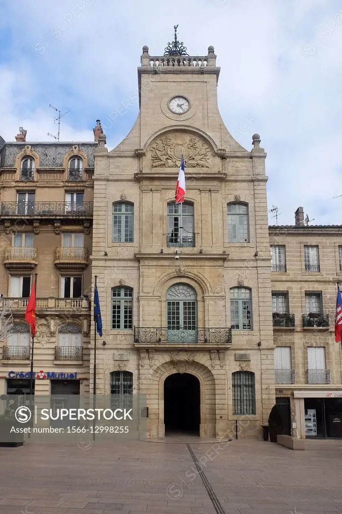 The Hotel de Ville in Beziers is the Mairie, the office of the mayor the controversial Robert Menard.