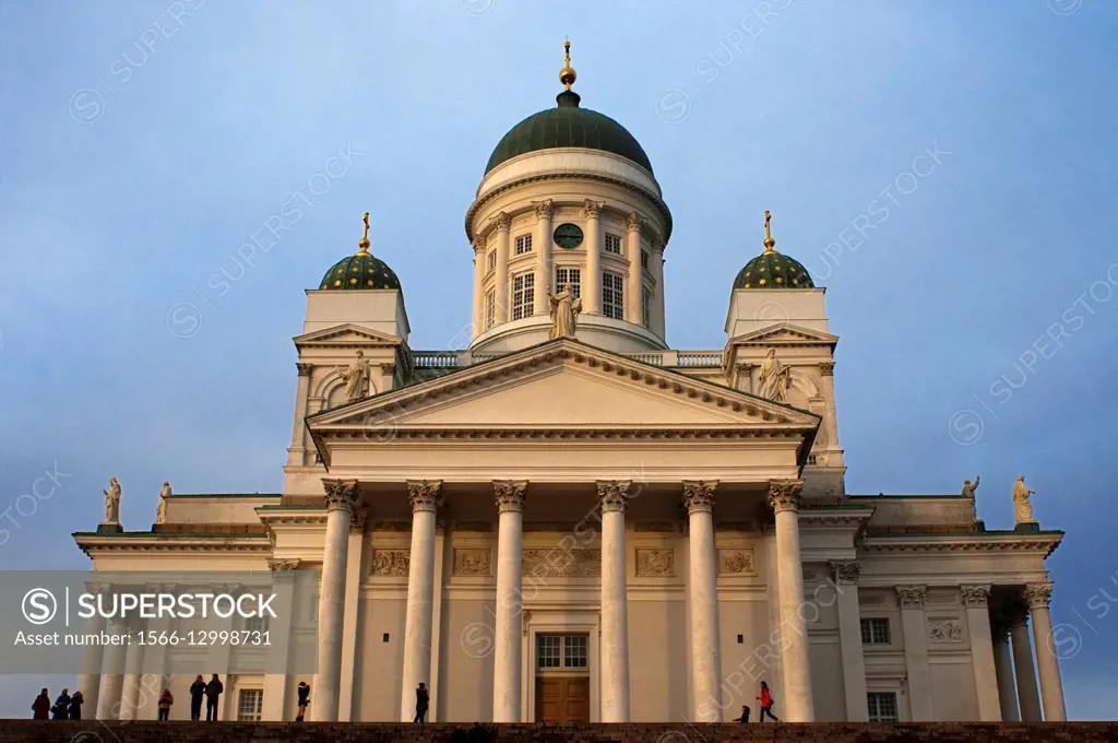 The Cathedral of Helsinki, Finland. Helsingin tuomiokirkko or Helsinki Cathedral was built by Carl Engel Lugvig under Russian administration in 1850. ...