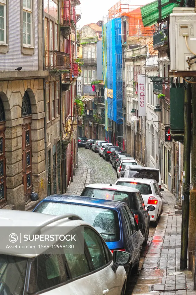 Rua do Comercio do Porto, Portugal.