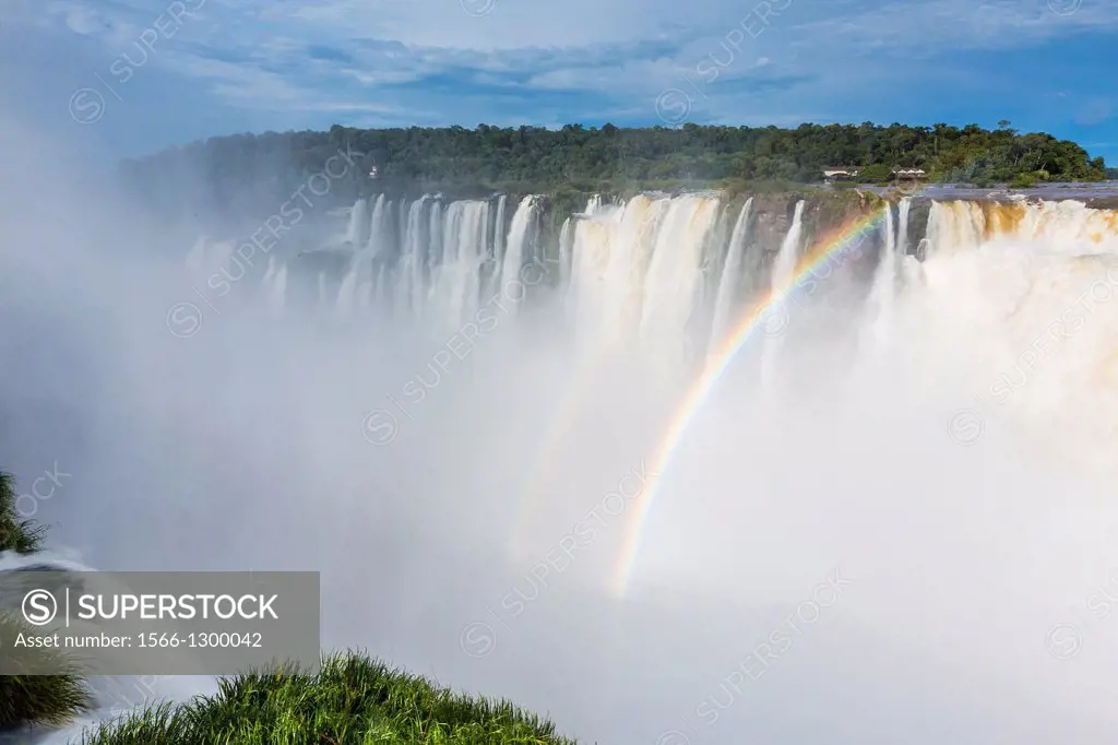 A view of The Devil´s Throat Garganta del Diablo, Iguazú Falls National Park, Misiones, Argentina, South America.