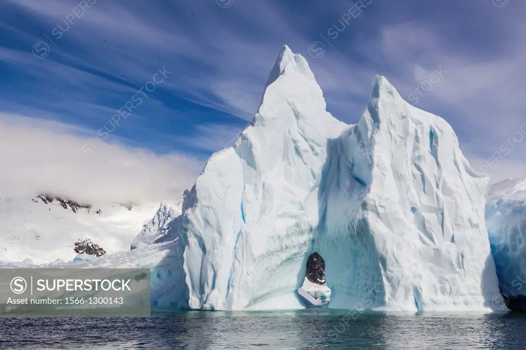 Huge Iceberg near Pleneau Island, western side of the Antarctic Peninsula, Southern Ocean.