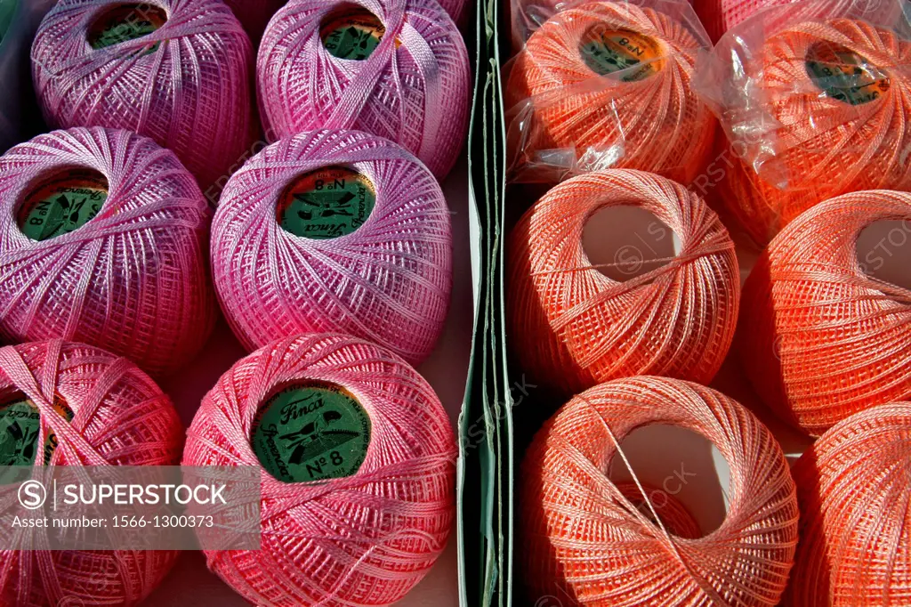 balls of yarn.