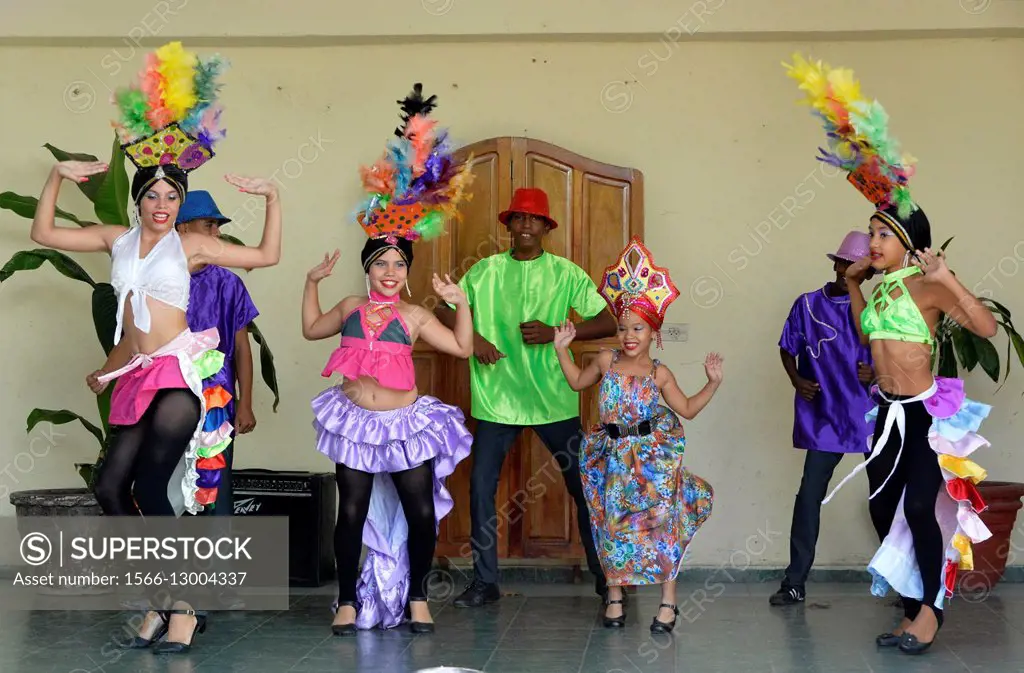 Dancers performing in Cuba.