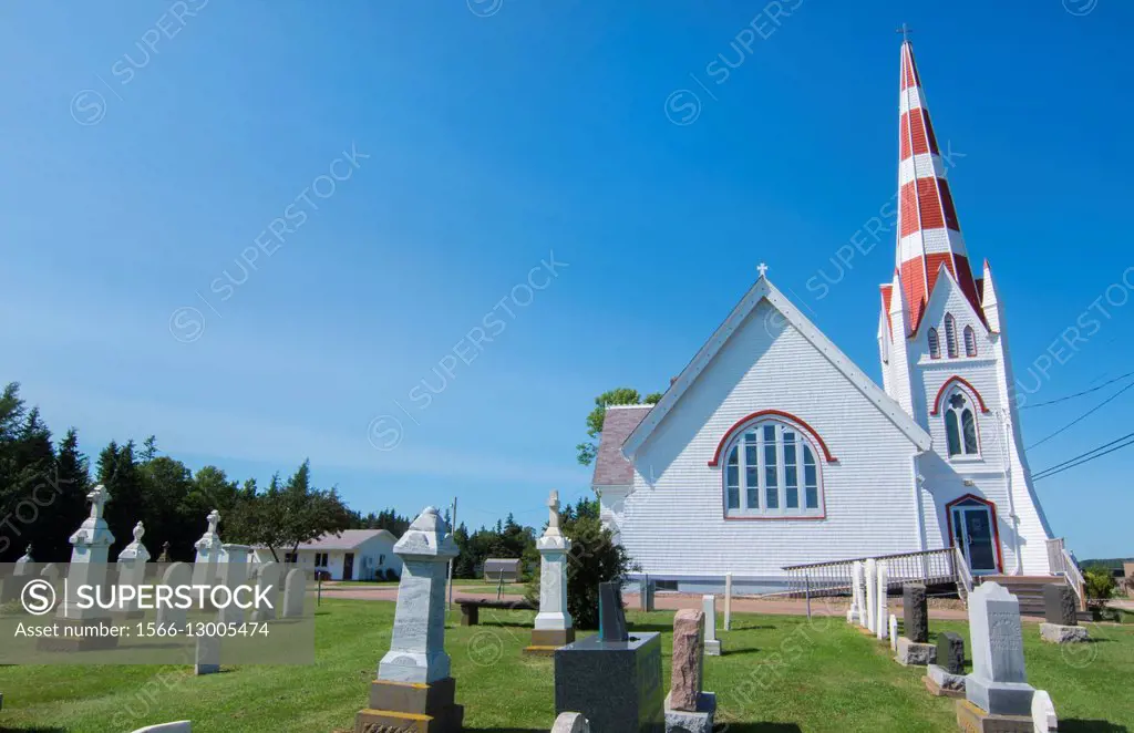Canada Prince Edward Island, P. E. I. Victoria old church St John´s Church or St John the Evangelist Anglican Church.