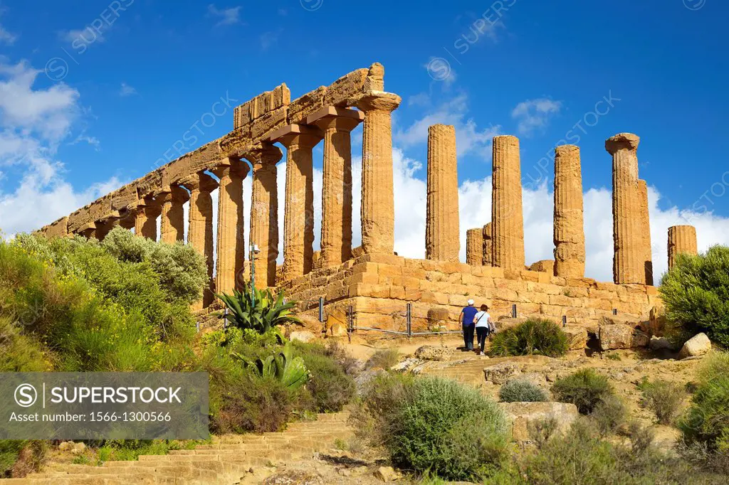 Agrigento Valley of Temples (Valle dei Templi), Temple of Hera, Agrigento, Sicily, Italy UNESCO.