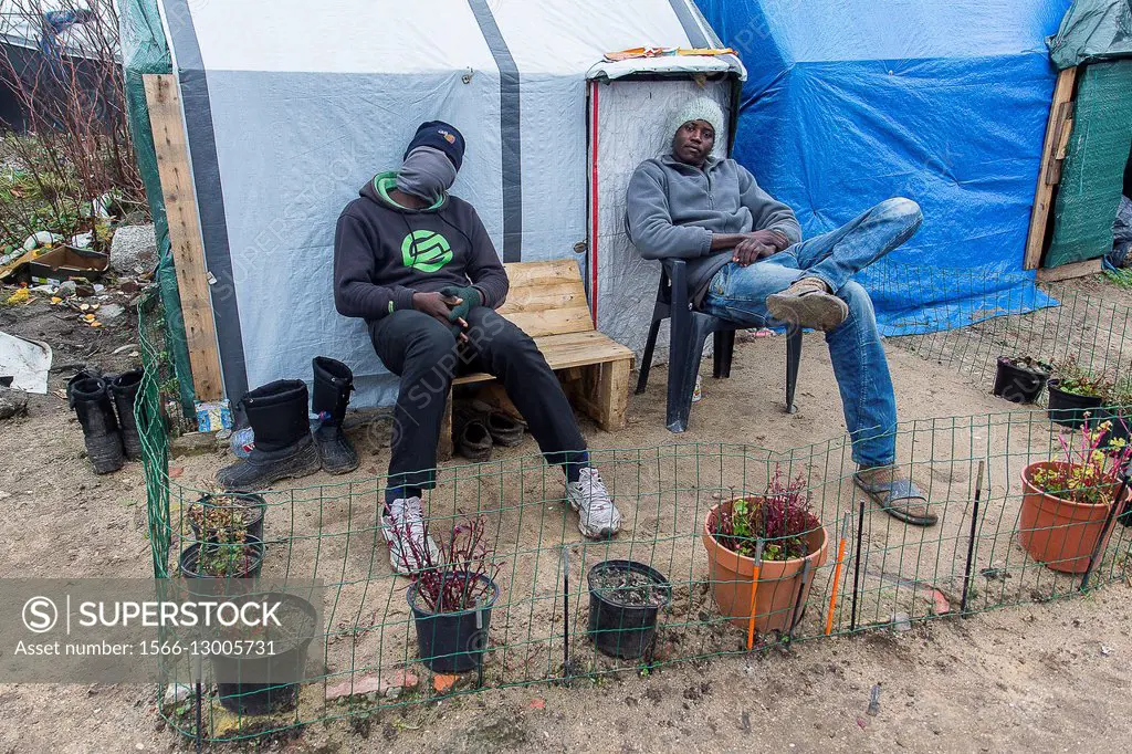 Refugee camp, France