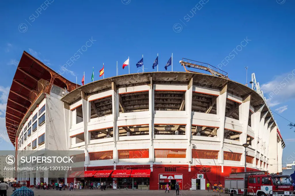 Ramon Sanchez-Pizjuan stadium, belonging to Sevilla FC, Seville, Spain.