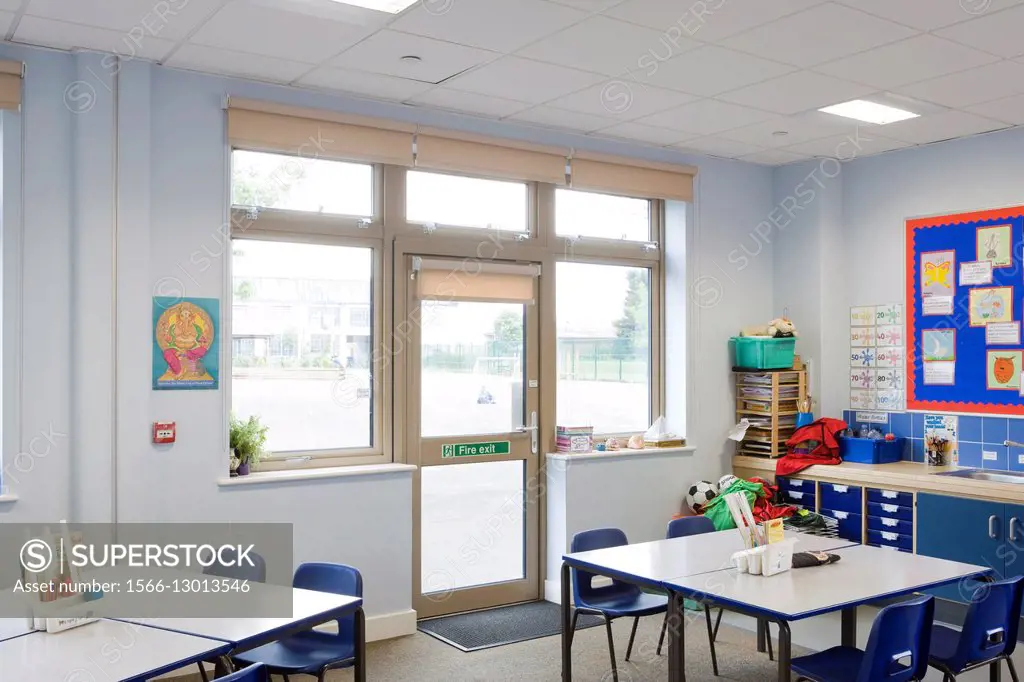 School classroom, Perivale Primary School, London