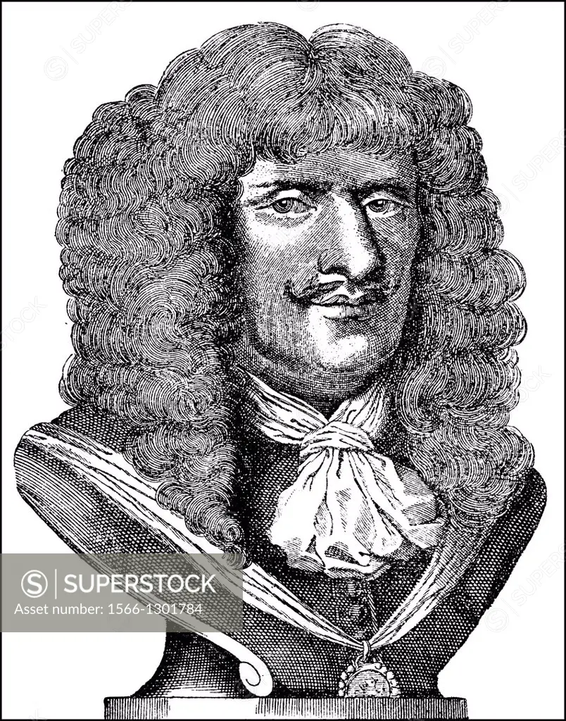 Prince Georg Friedrich of Waldeck 1620 - 1692, a German and Dutch Field Marshal and Grand Master of the Order of Saint John, Bailiwick of Brandenburg
