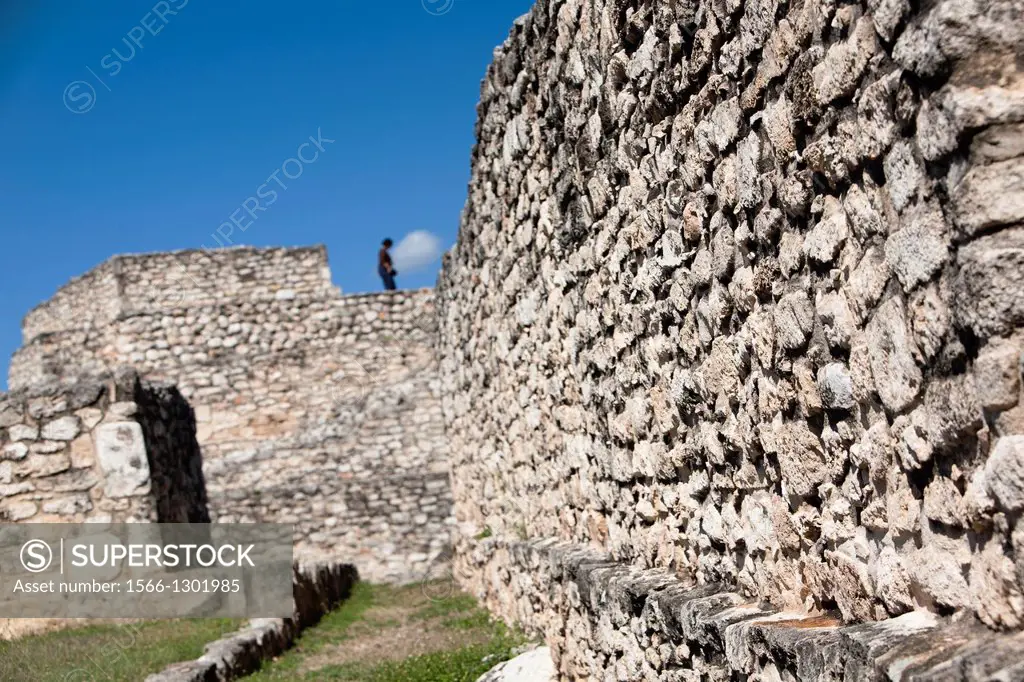Mayan arqueological site Mayapan, Peninsula Yucatan, Mexico.