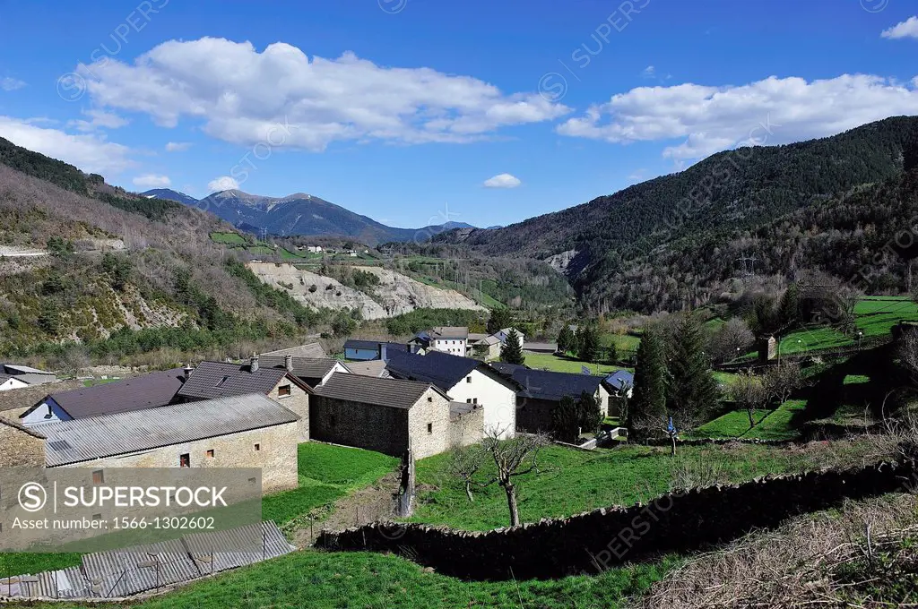 Broto Valley. Linas de Broto. Aragonese Pyrenees. Huesca, Spain