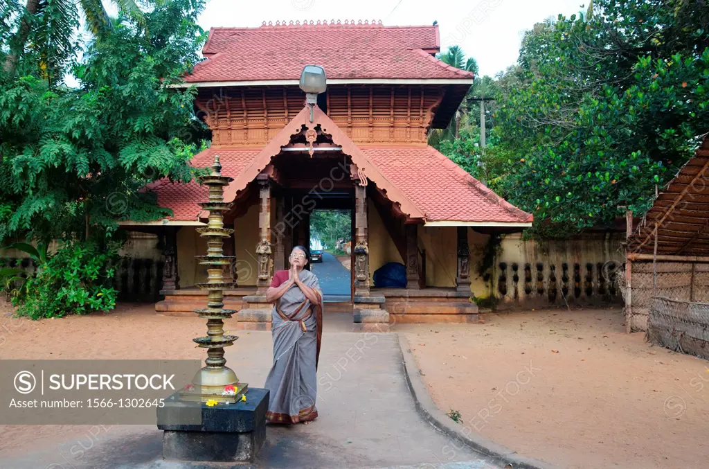 Janardhana Temple, Varkala, Kerala, India.