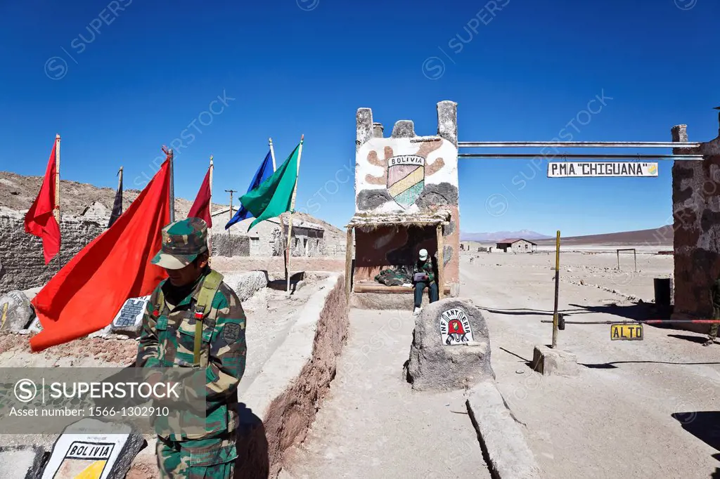 chiguana bolivian militar check point