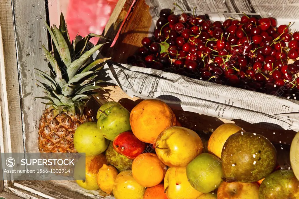 fruit market of castro in chiloe