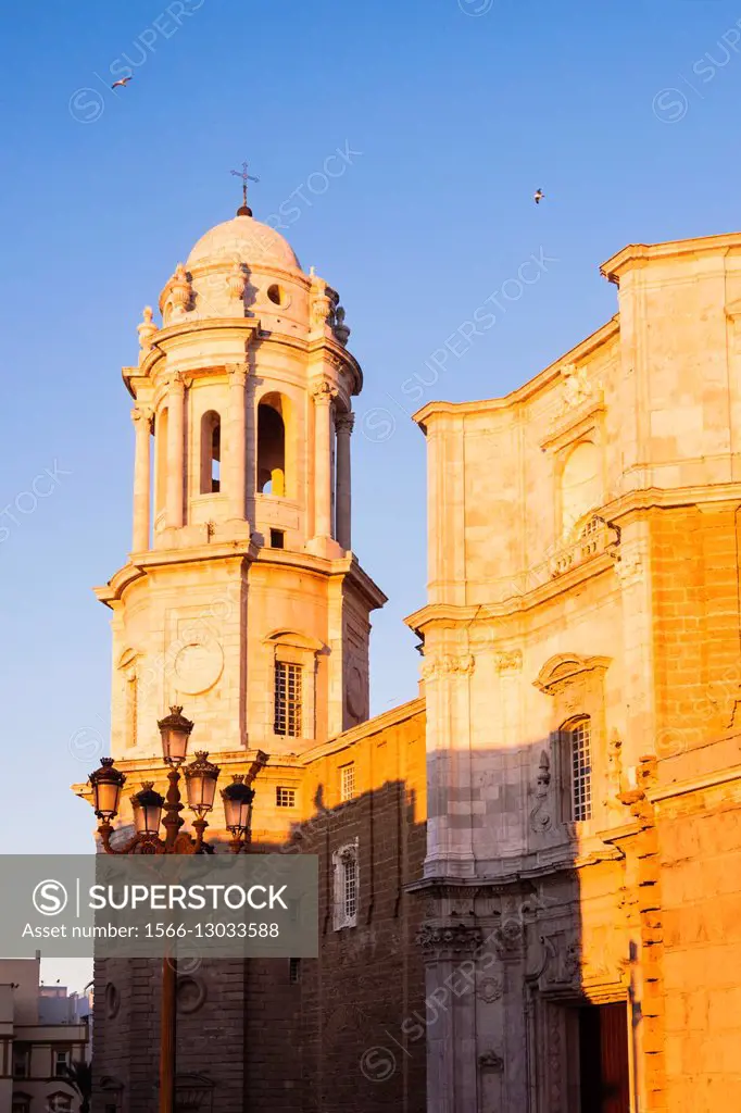 Cathedral belfry, Cadiz, Andalusia, Spain.