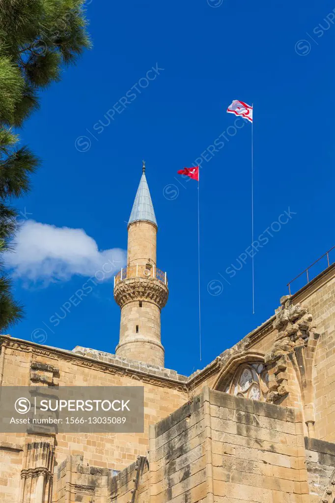 Selimiye Mosque, formerly Saint Sophia cathedral, North Nicosia, Northern Cyprus.