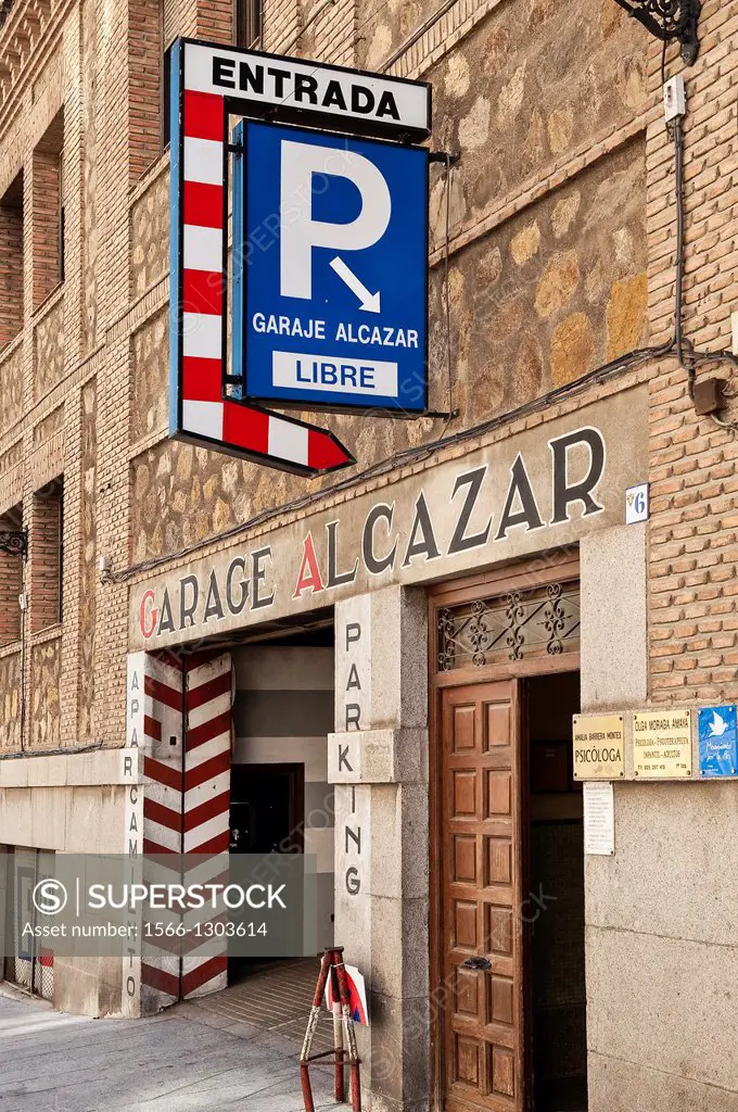 Parking garage, Toledo, Spain.