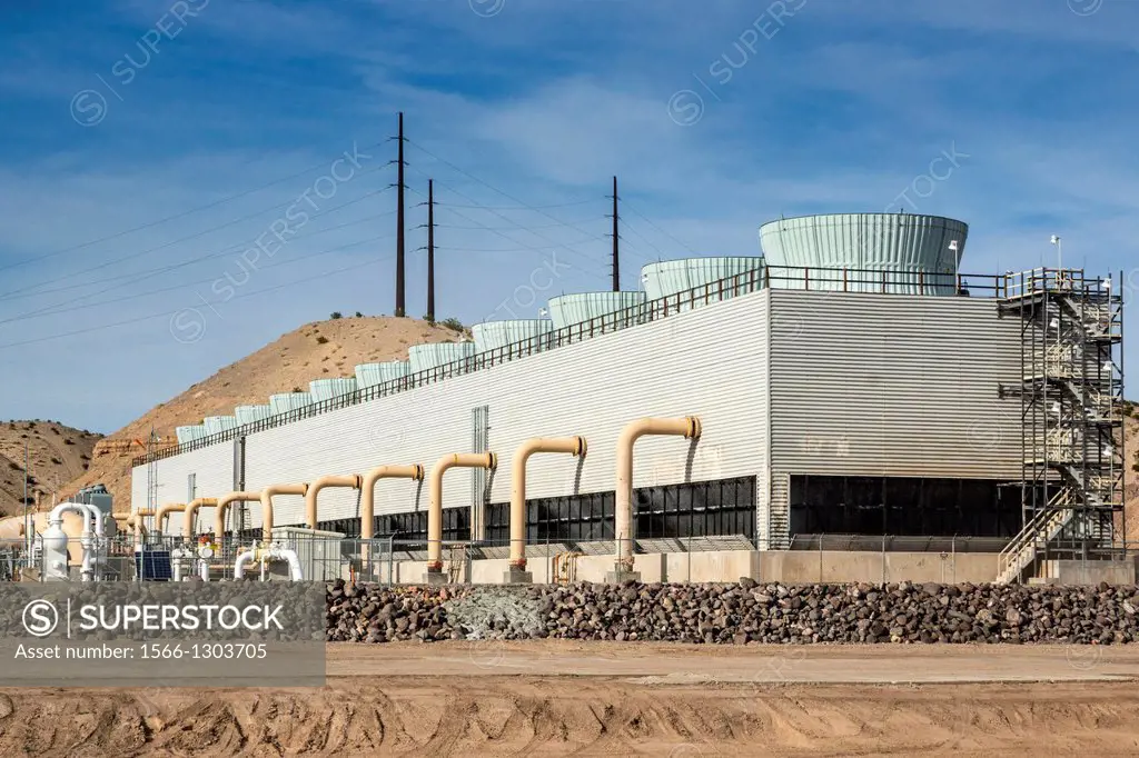 Cooling towers at an electric generating station in Arizona.