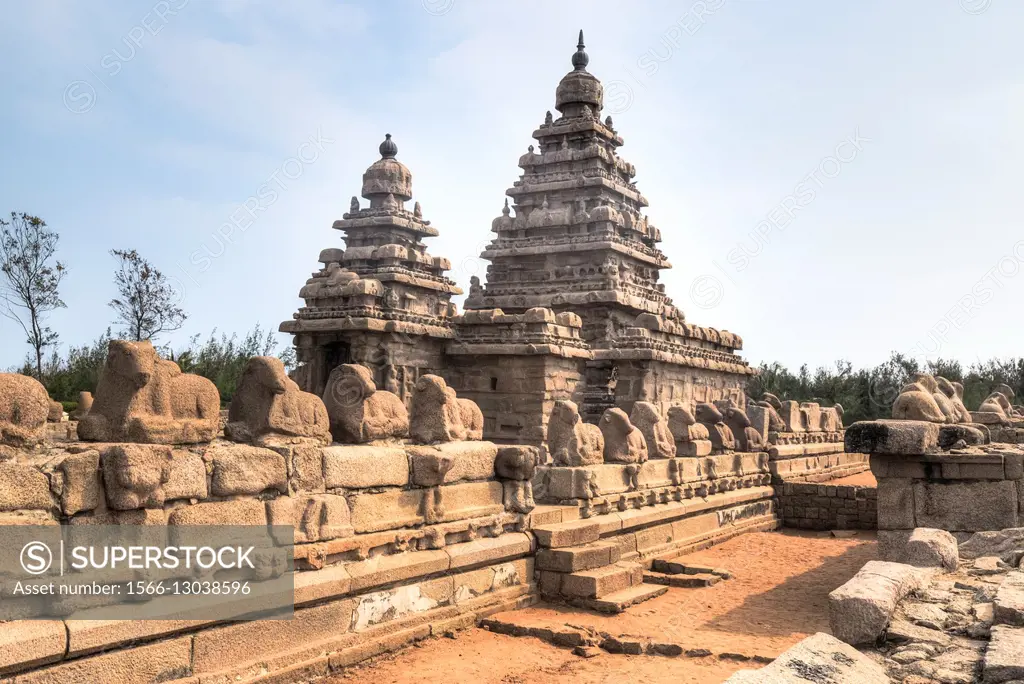 Shore Temple, Mahabalipuram, Tamil Nadu, India.