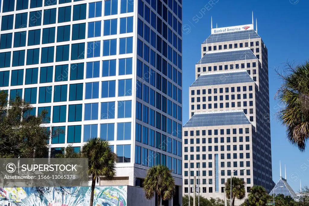 Florida, FL, Orlando, downtown, Bank of America Building, skyscraper, office, city skyline,