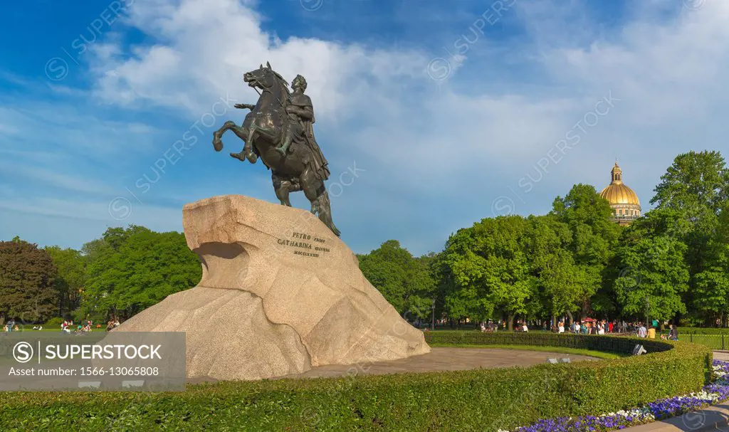 Bronze Horseman, equestrian statue of Peter the Great, Saint Petersburg, Russia.
