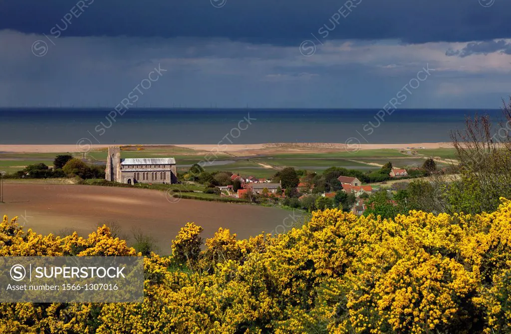 Salthouse Church and the North Norfolk Coast.