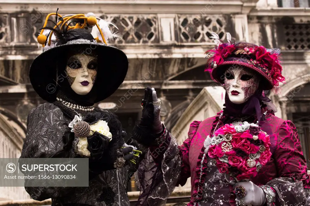 life and death. Venice Carnival