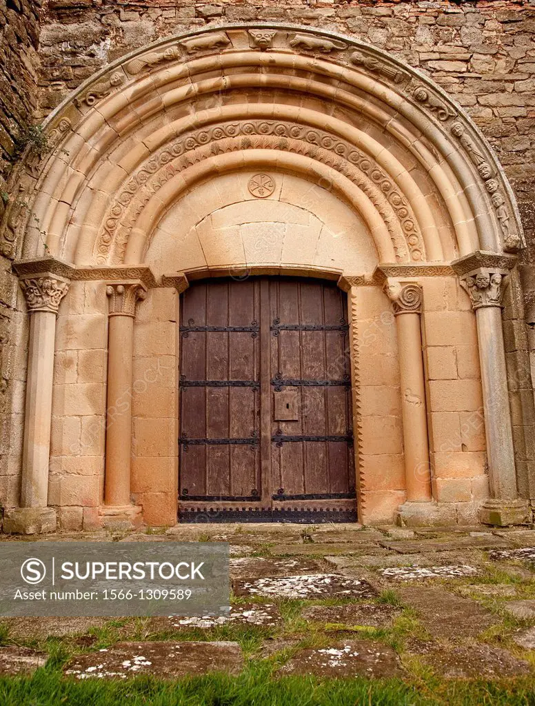 Olcoz church. Navarre. Spain