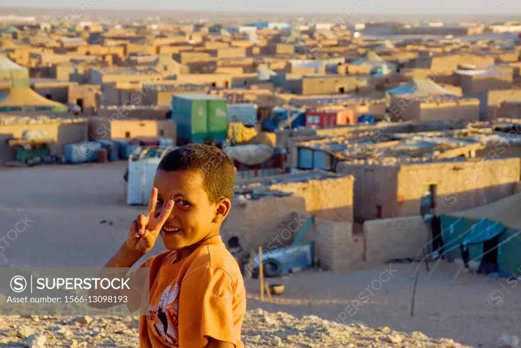 Boy Sahrawi camps refugee.