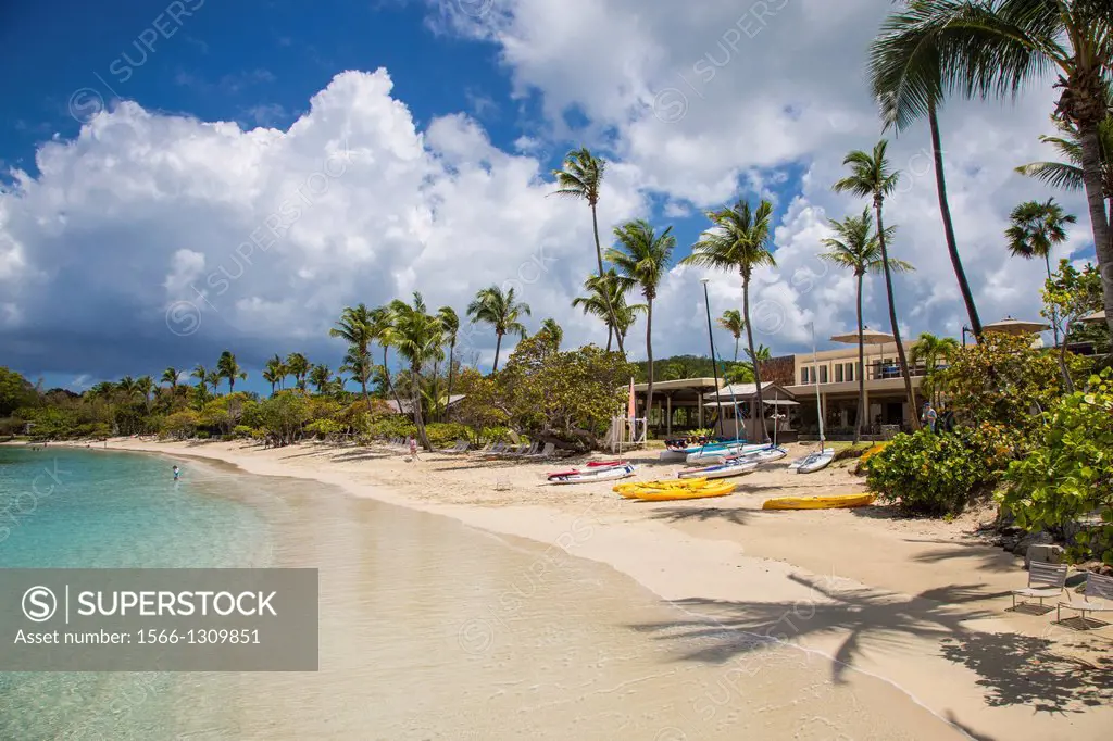 Caneel Bay Resort on the Caribbean Island of St John in the US Virgin Islands.