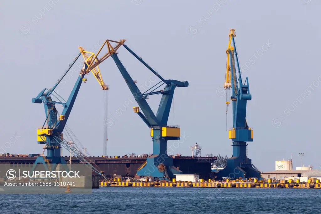 Port scenes at Veracruz, Mexico.