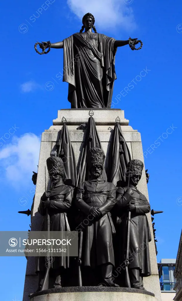The Crimean War Memorial, Waterloo Place, London, England, Europe.