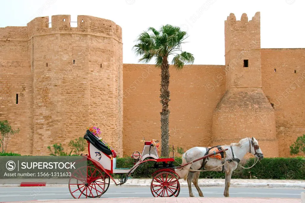 Ribat, fortification, Sousse, Tunisia, Africa.