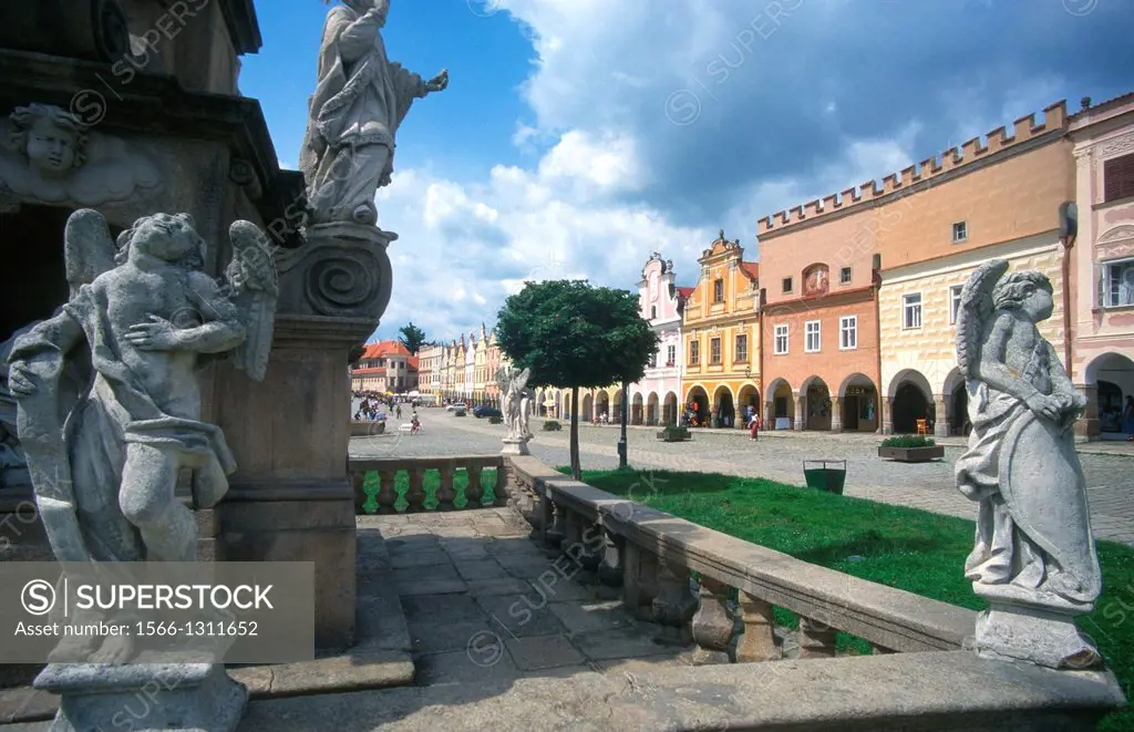 the historic centre of Telc in Czech