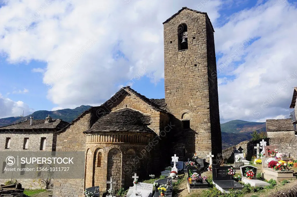 Church of St. Martin. Oliván, Huesca, Spain.