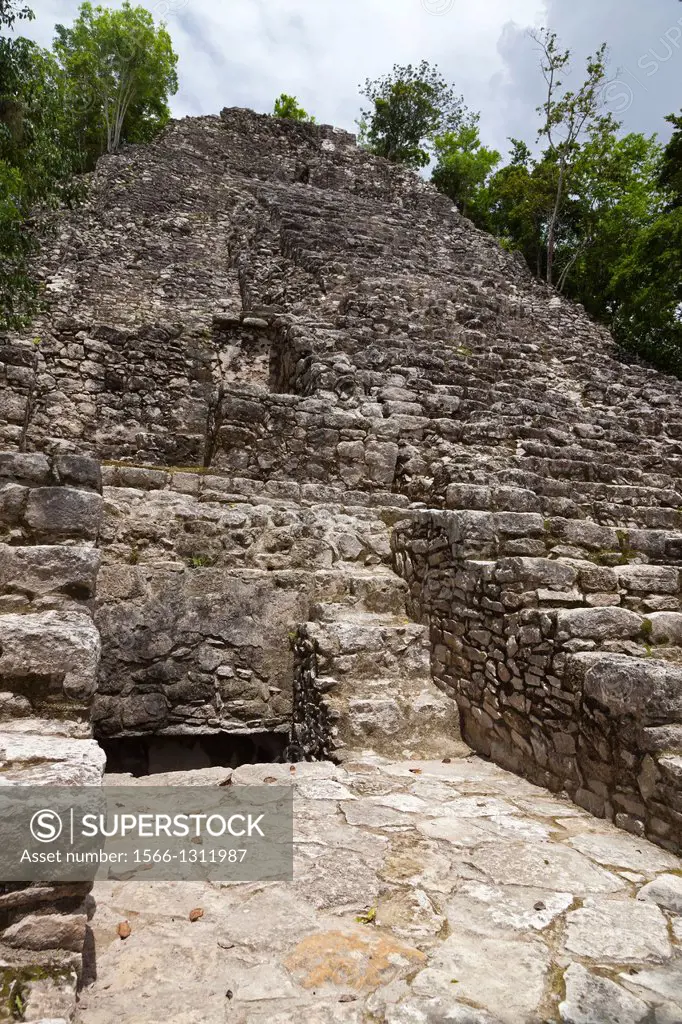 Cobá: Mayan Archeological Ruins at Yucatan Peninsula.