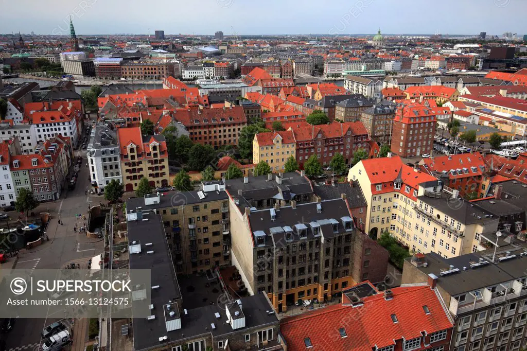 Cityscape of Copenhagen, Denmark.