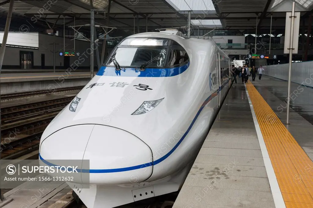 High Speed Train CRH2 modelled after the Japanese shinkansen in China.